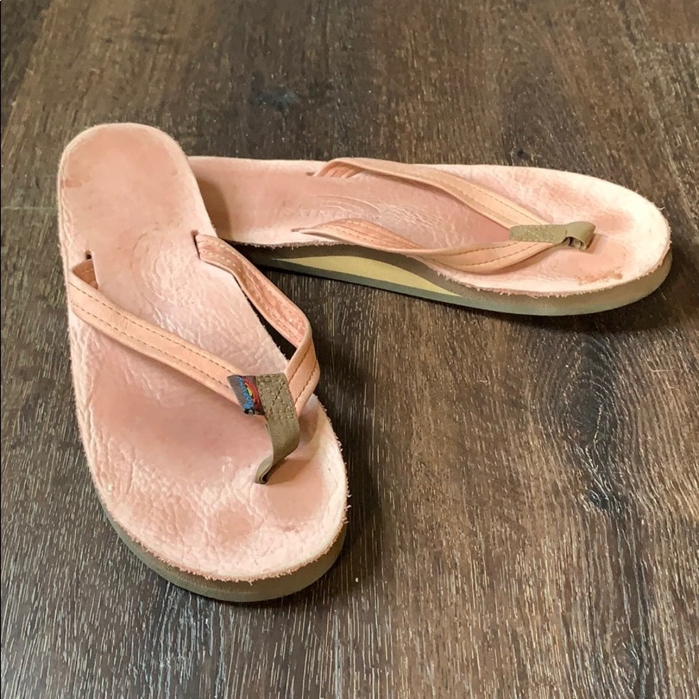 Pink Luxury Leather Rainbow Sandal